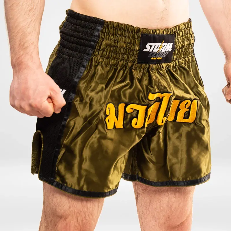 Thumbnail: StormCloud Muay Thai College Khaki Shorts