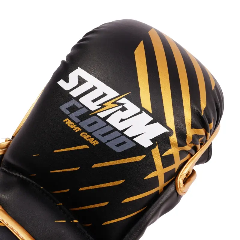 Thumbnail: StormCloud MMA Sparring Gloves, LYNX collection, black-gold