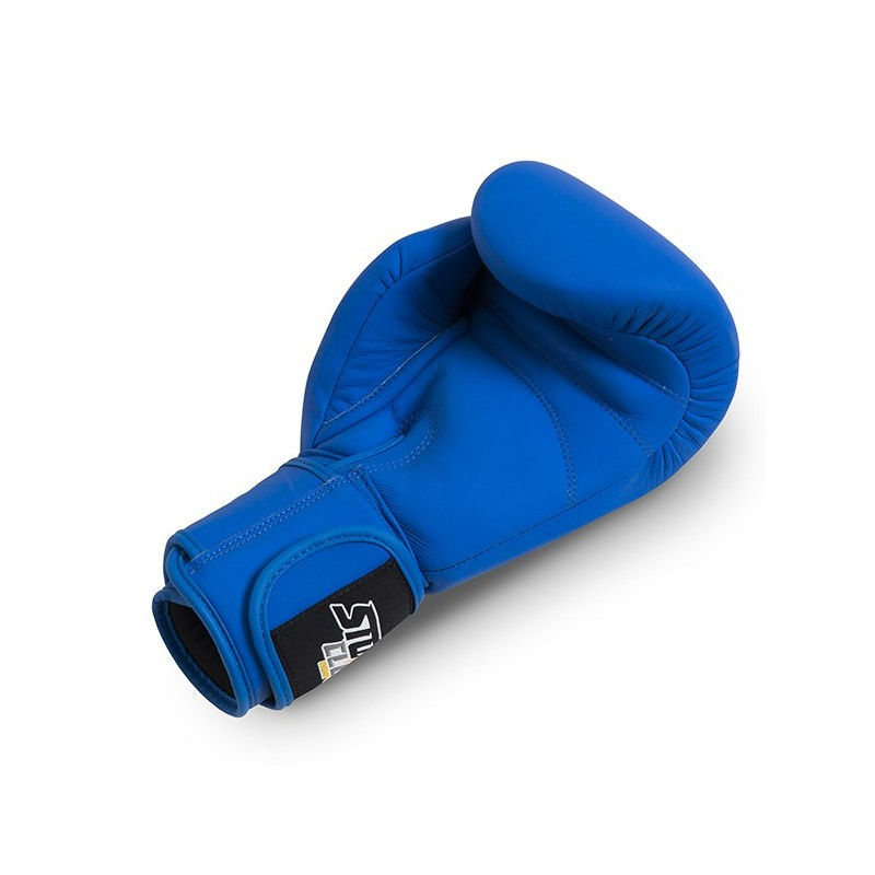 Thumbnail: StormCloud Blizzard Classic Muay Thai Gloves Blue, natural leather