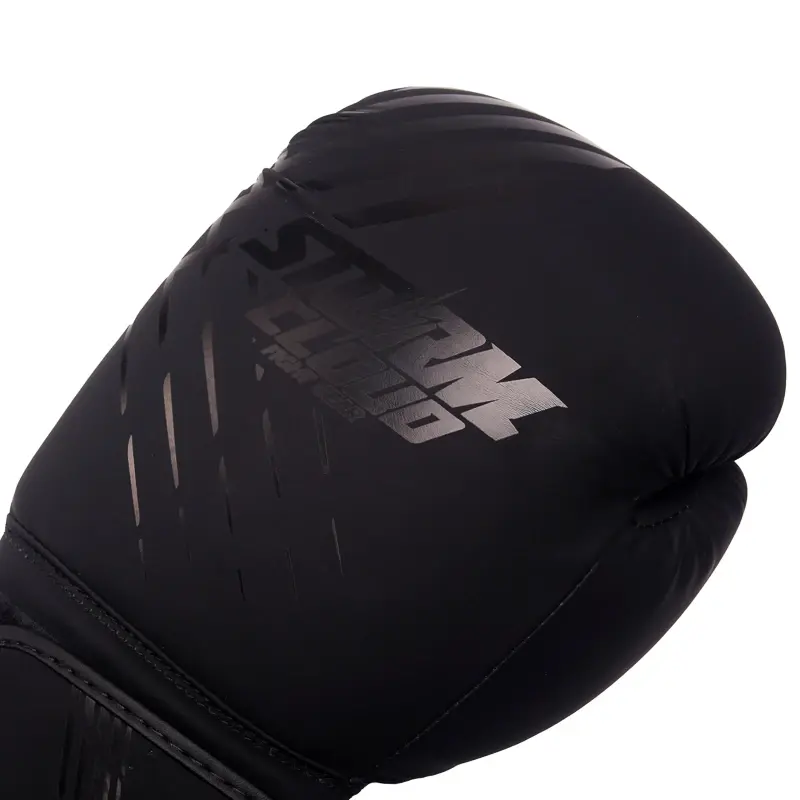 Thumbnail: StormCloud Lynx Kids Boxing Gloves 6 oz Black/Black