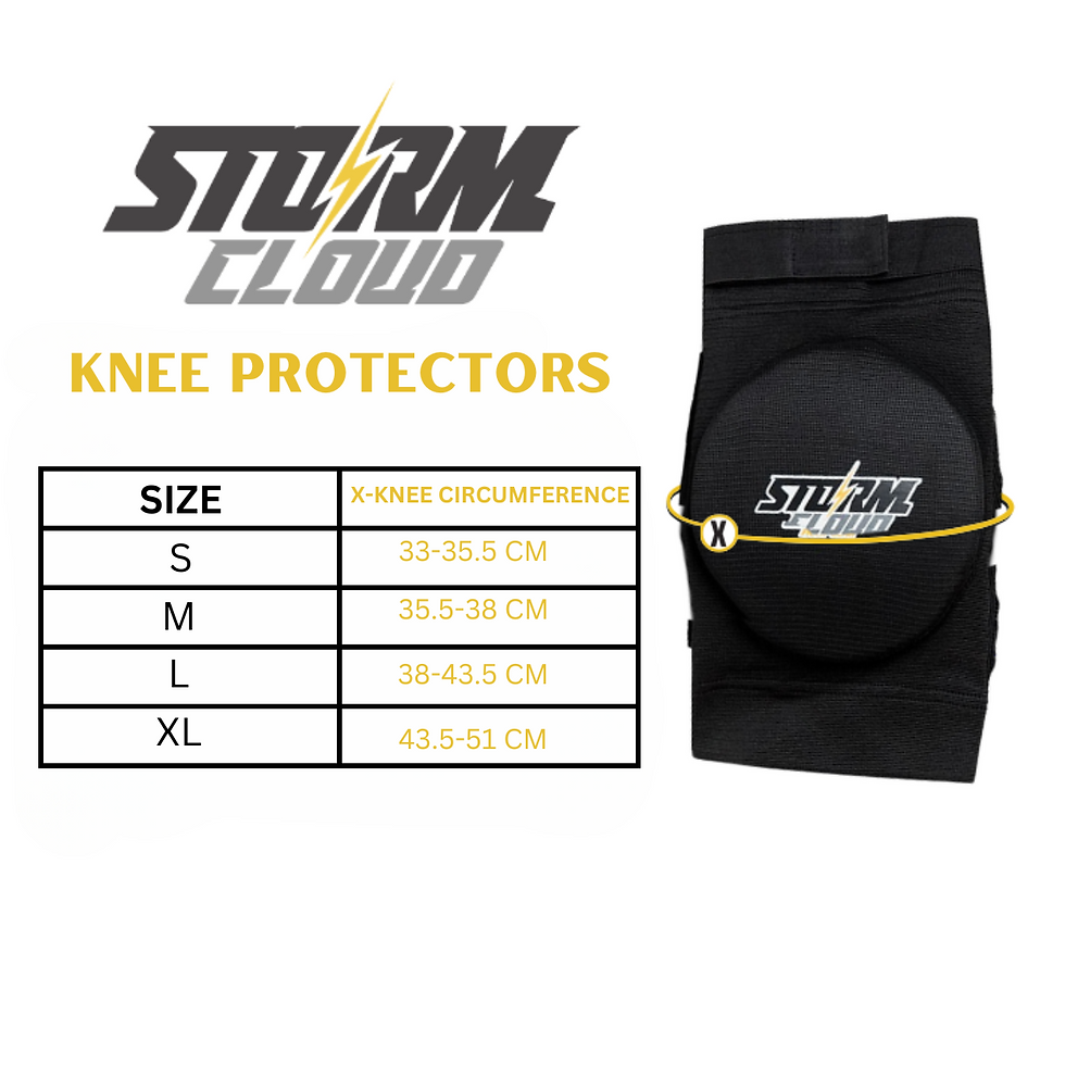 Thumbnail: StormCloud knee protectors RED