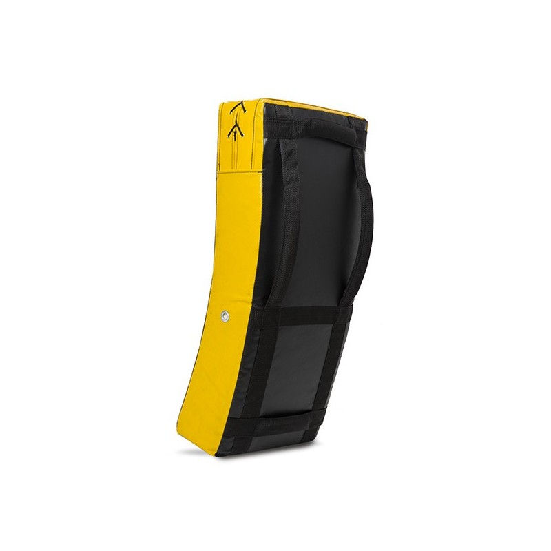 Thumbnail: StormCloud curved kicking target in yellow-black 75 x 35 x 15