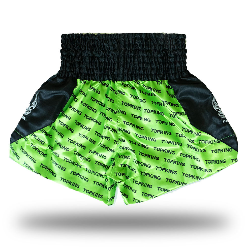 Thumbnail: Top King Hologram Muay Thai Shorts – Green TKTBS-246