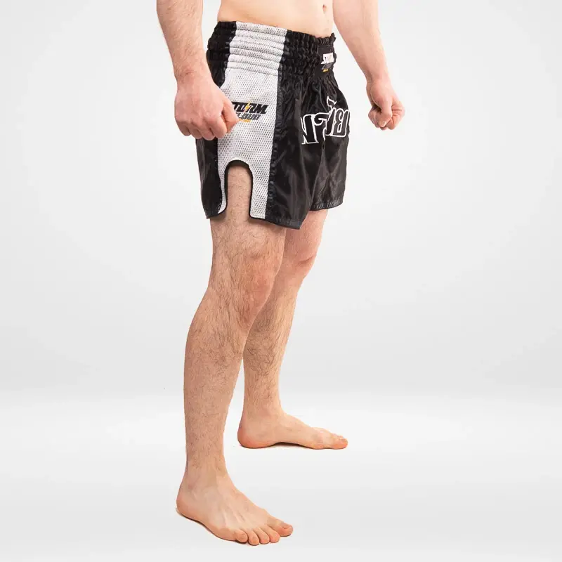 Thumbnail: StormCloud Muay Thai College Shorts Black/White