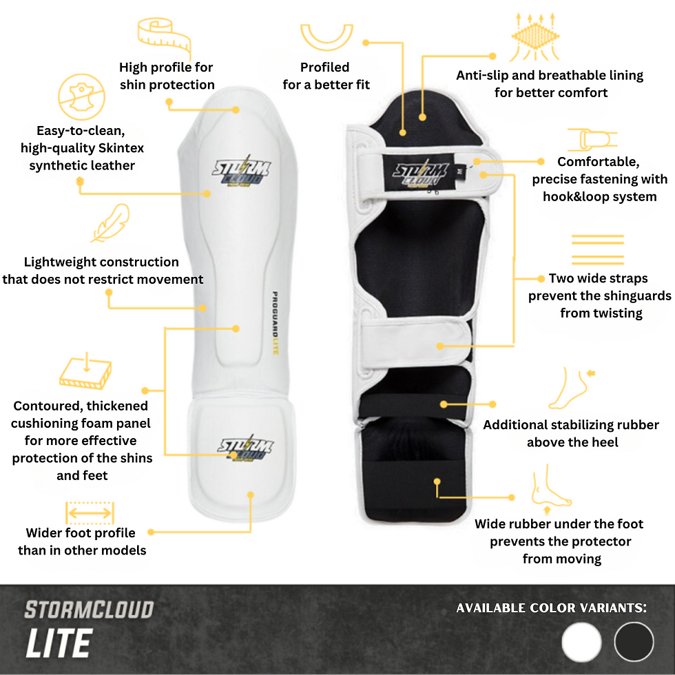Thumbnail: StormCloud Lite Shin Guards White