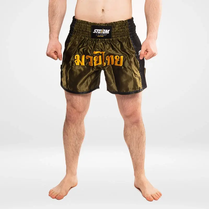 Thumbnail: StormCloud Muay Thai College Khaki Shorts