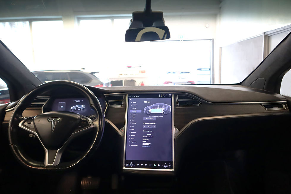 Miniatyrbild: Tesla Model X 100D 6Sits Drag 22Tum FSD Garanti 423hk 2017