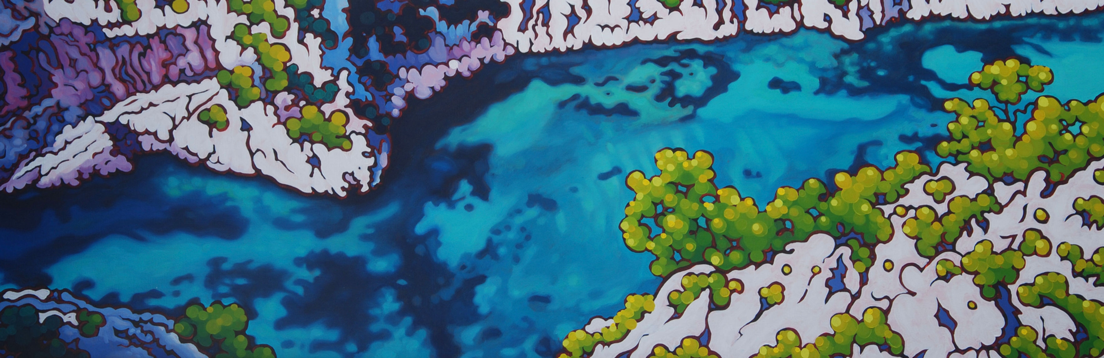 La calanque, 60x180cm