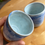Thumbnail: Porcelain cup set light blue