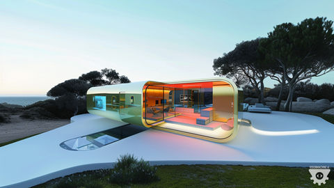 A new study about minimalistic modern living that embedds architecture seamless into nature.