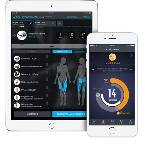 eGYM App für Fitnesstracking