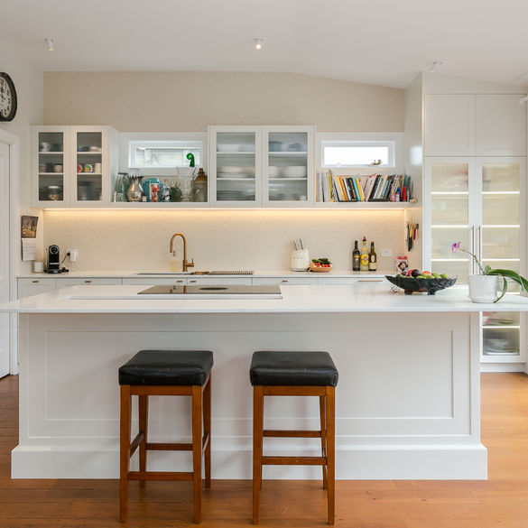 Renovated Kitchen, clean cabinetry 