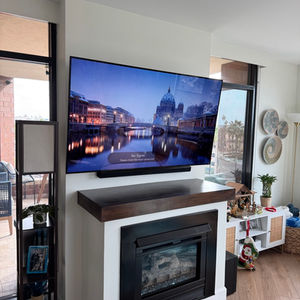 Here is a TV mount/installation on a concrete wall, we used special drills, anchors and bolts. The TV mount is very reliable and durable.