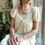 Thumbnail: Rubus Blouse Square-Neck Cardigan PDF danish version