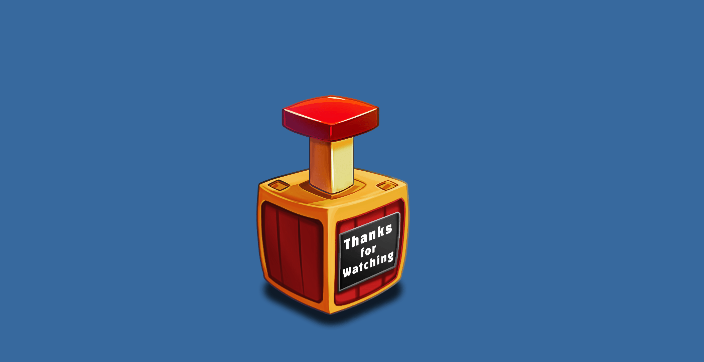 2D animation of an explosive tnt