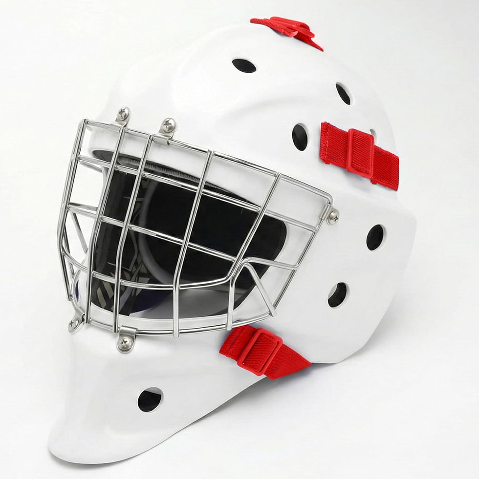 Thumbnail: Easy Crease Goalie Helmet Straps - OpenBack