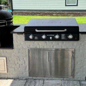 Rhino Hardscapes Stone & Design custom outdoor kitchen