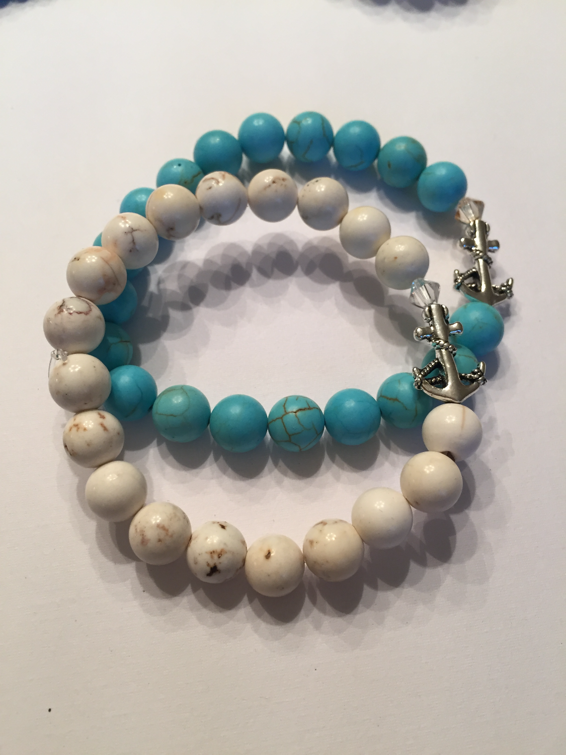 The NIA Collection Turquoise/White Sea Bracelets