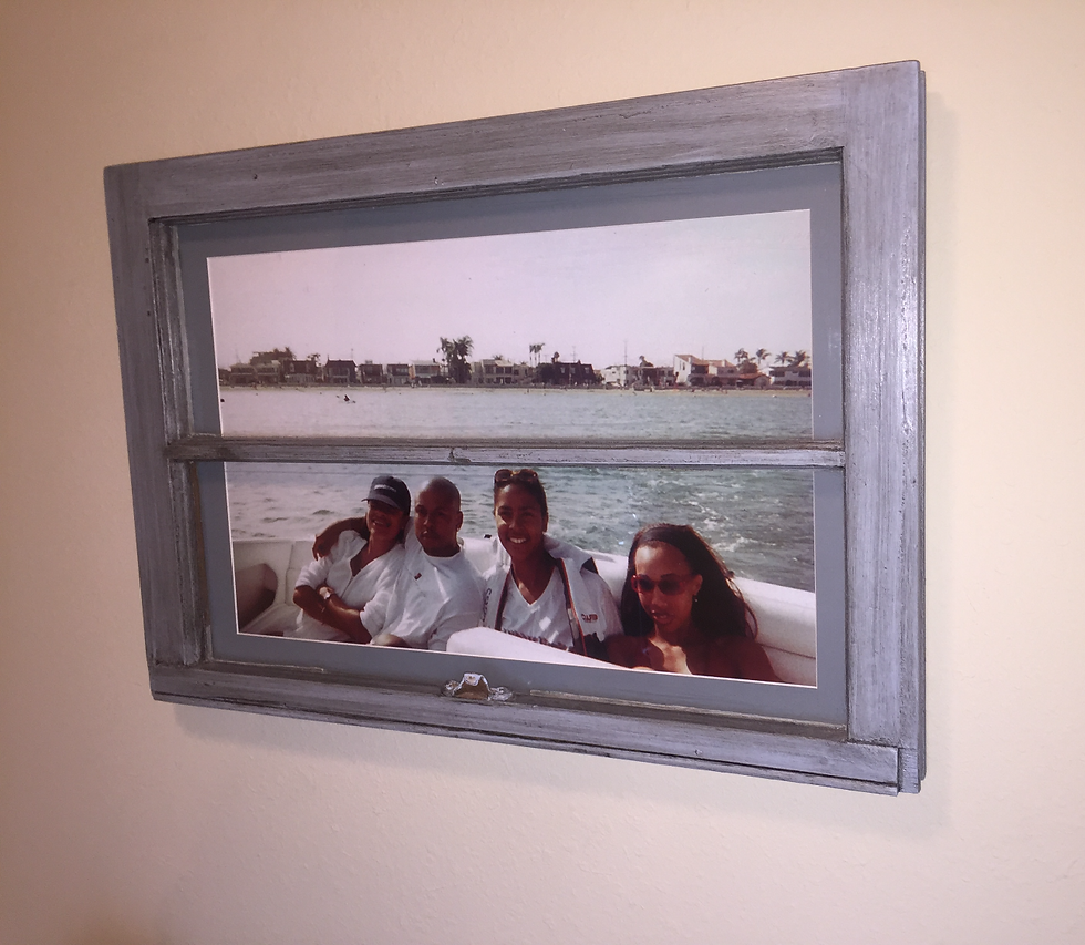 Thumbnail: Baby Boi Blue Frame - Distressed Old Window