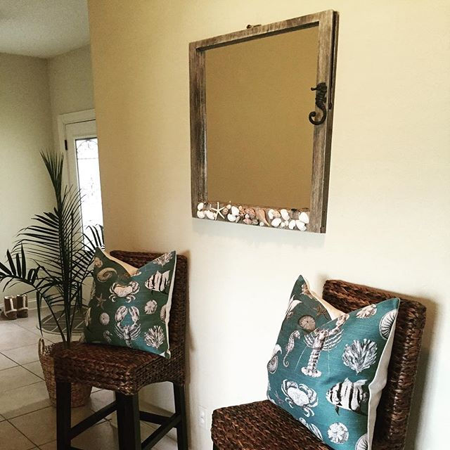 The NIA Collection - Sea Treasures Mirror Coastal Lifestyle By Design Old Window _Shop _ The NIA C