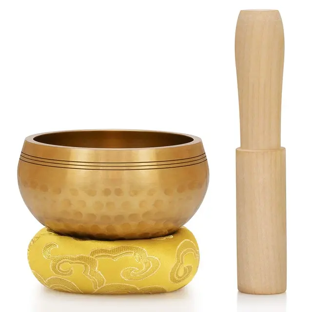 Thumbnail: Fortune Free FREE Nepal Handmade Buddha Sound bowl Yoga Meditation Chanting Bowl