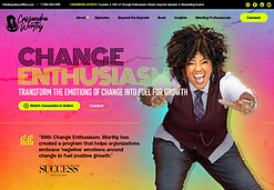 Cassandra Worthy - Keynote Speaker Brand Identity and Custom Website Design