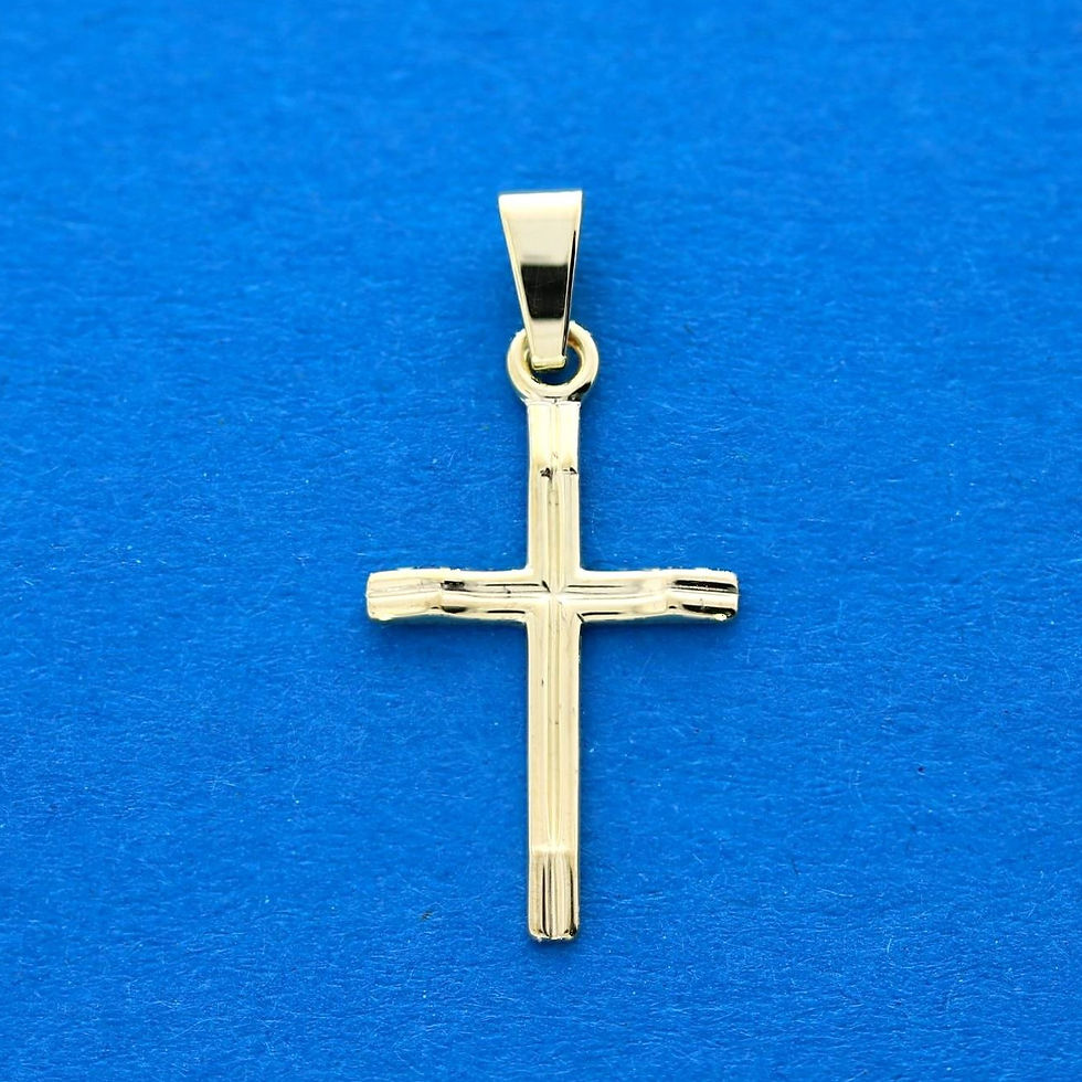 Kreuz - 375 Gelbgold - 9 Karat - ohne Kette