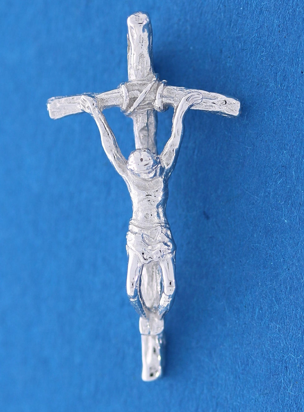 Kreuz, Kruzifix, Silber, 925, rhodiniert, Papstkreuz, Ferula, Anhänger, Schmuck,Taufe, Kommunion, Konfirmation, Germany
