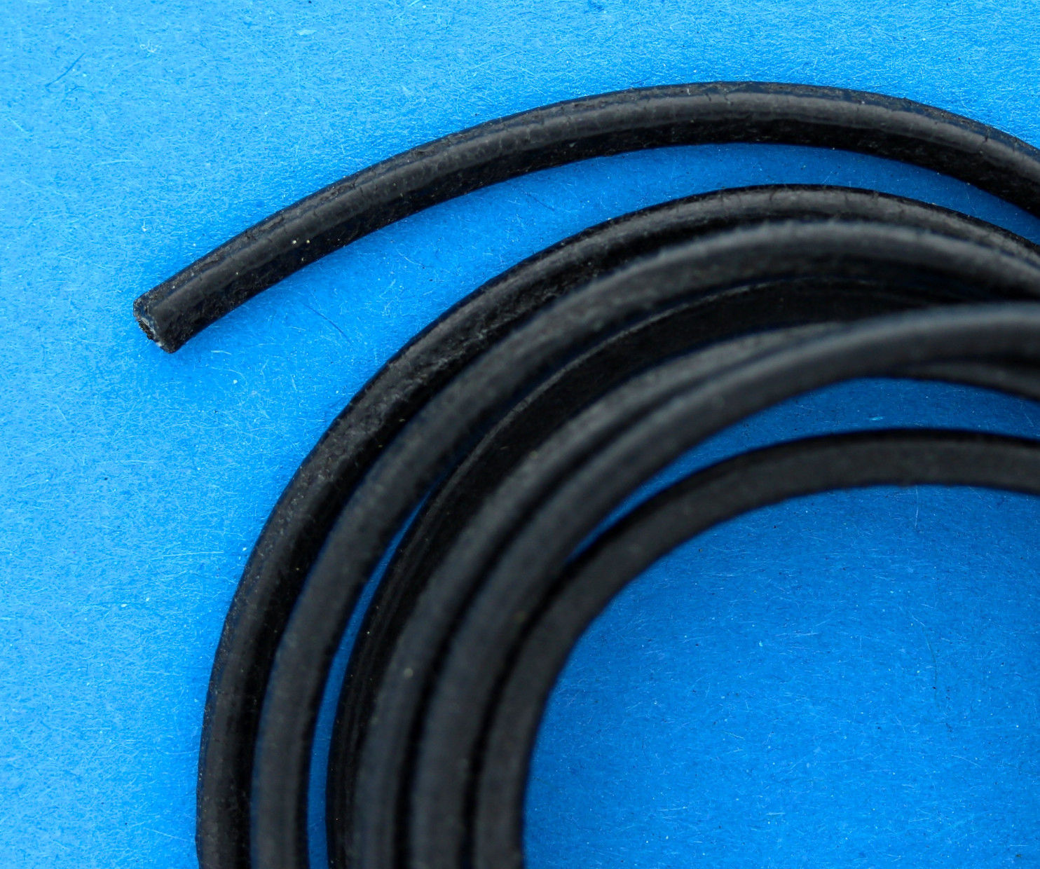 Schmuck, Lederband, schwarz, Länge 80 cm