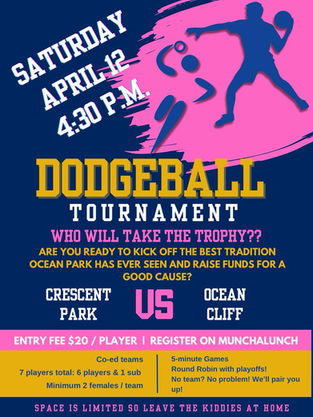 Dodgeball Tourney vs. Ocean Cliff Elem. Parents