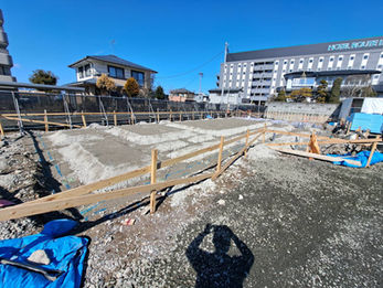 山形市の基礎工事が順調に進んでいます