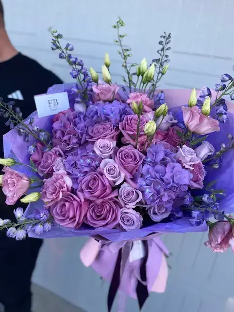 purple floral style