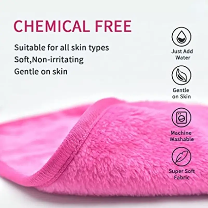 Thumbnail: Microfiber Makeup Remover Pads Reusable - Skincare Beauty Tools