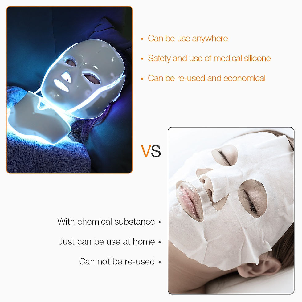 Thumbnail: VIP Facial LED Mask with Neck LED Light Therapy for Skin Rejuvenation 