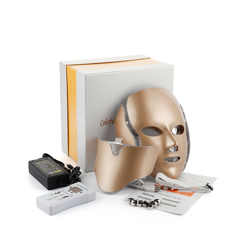 Thumbnail: VIP Facial LED Mask with Neck LED Light Therapy for Skin Rejuvenation 