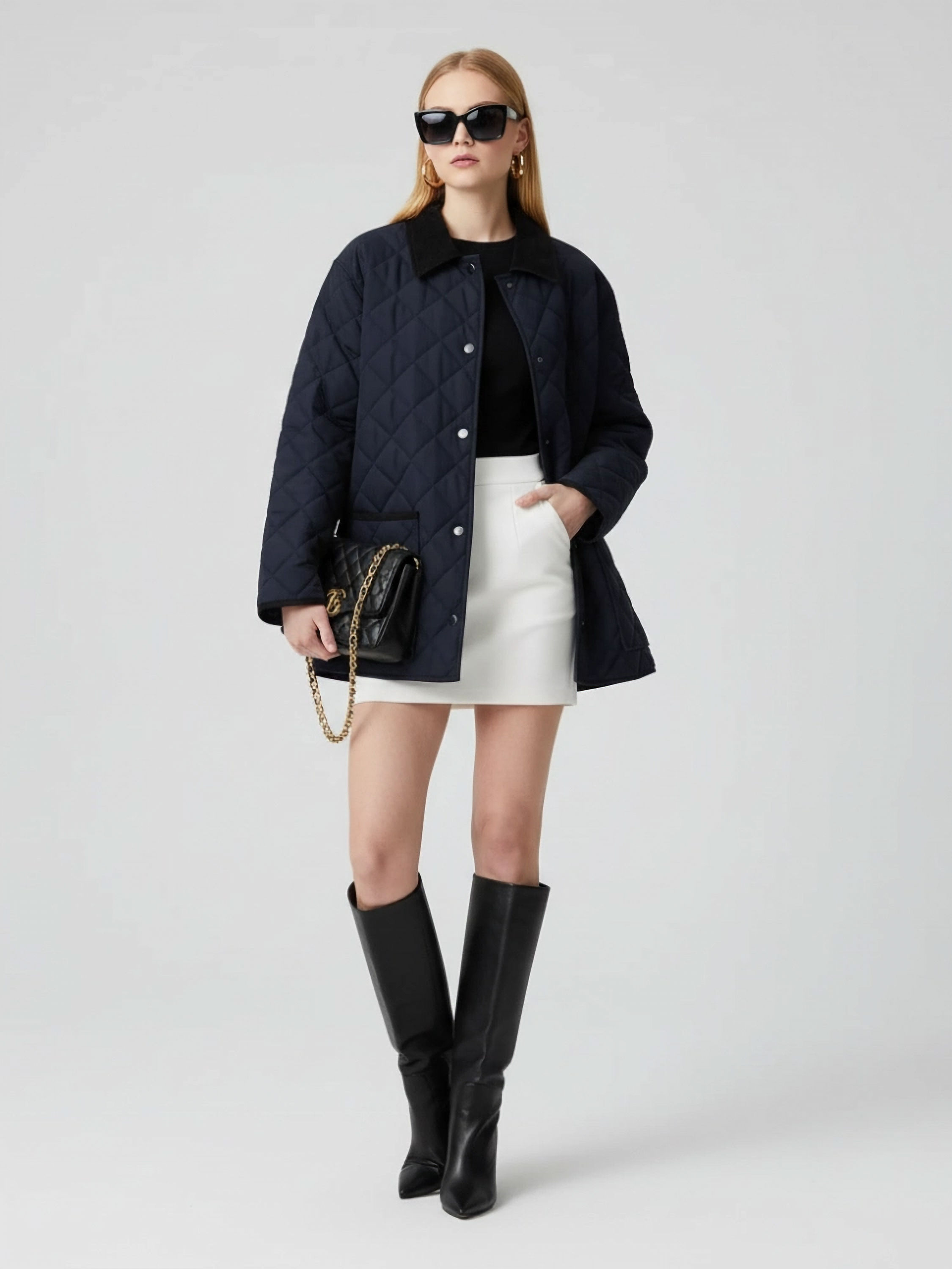 WOMEN'S BUTTON JACKET UPPER EAST SIDE — BYMANYC ® NEW YORK 1
