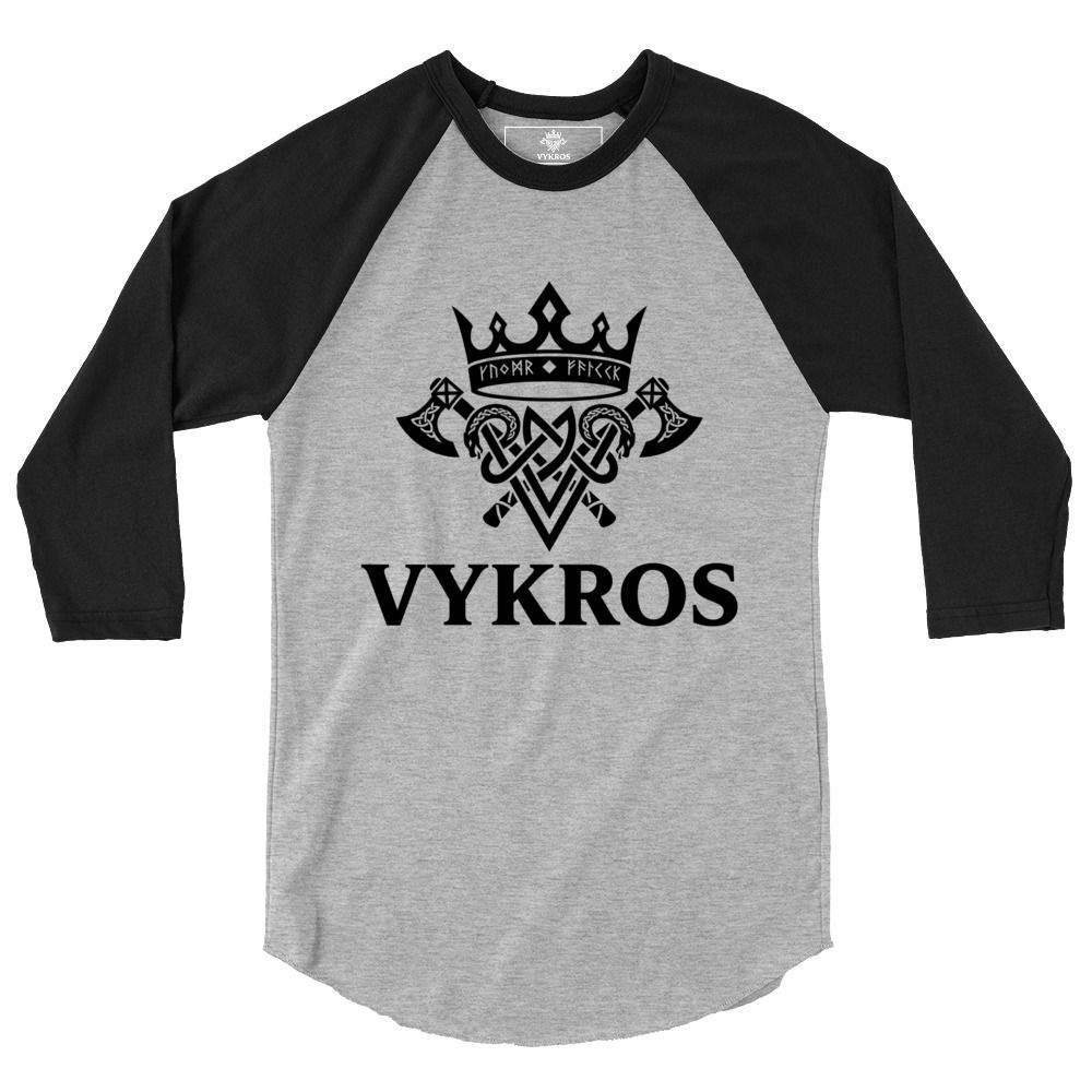 VYKROS | Raw-Edge Athletic Raglan | 3/4 Sleeve