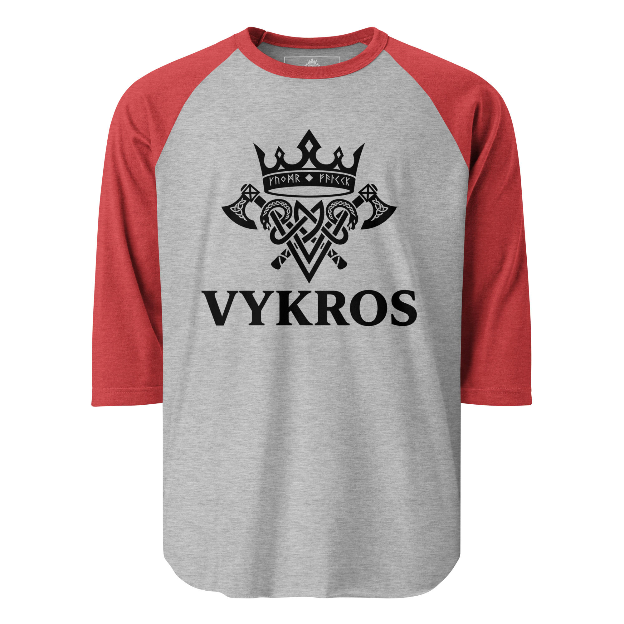 VYKROS | Raw-Edge Athletic Raglan | 3/4 Sleeve