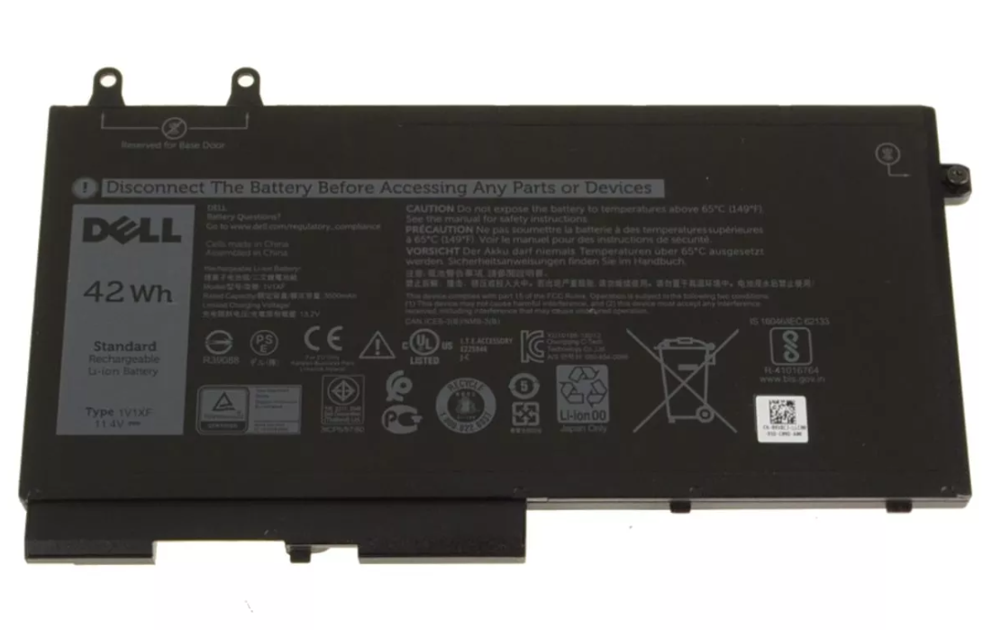 Dell Orijinal 27W58 Batarya 42Wh 42Ah 1V 3 Hücreli Pil 1V1XF