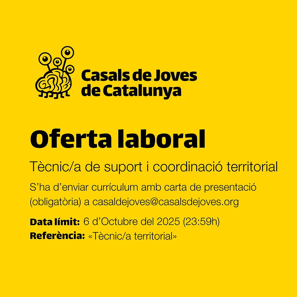 Oferta Laboral: Tècnica Territorial