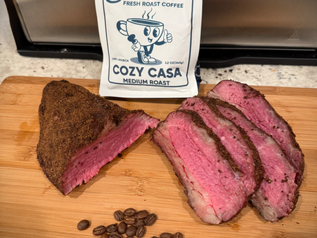tri-tip steak with an everette's coffee dry rub