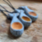 hand carved whale scoop necklace pendants