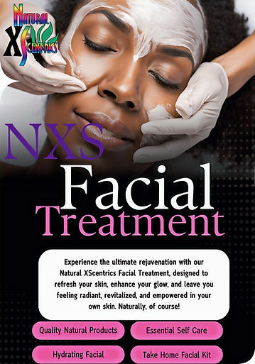 Black and Pink Modern Facial Treatment I