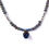 Thumbnail: Blue Bezel Druzy Bead Necklace