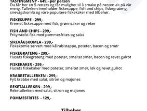 Meny hos Fiskerfruen
