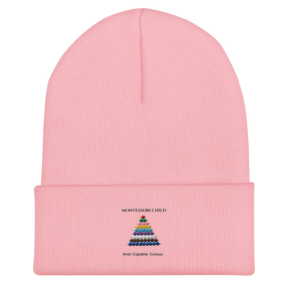 Montessori Child Cuffed Beanie
