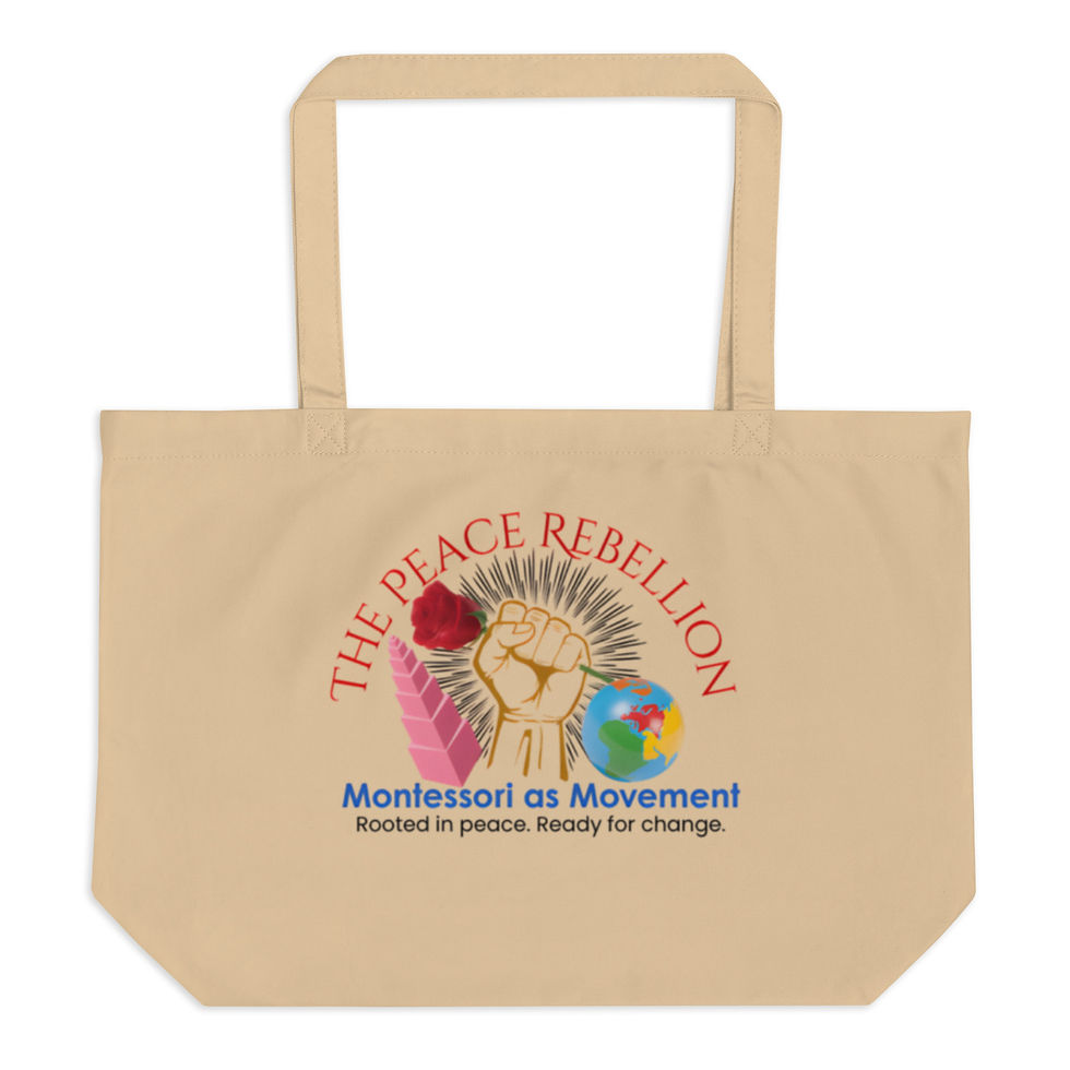 The Peace Rebellion Large organic tote bag