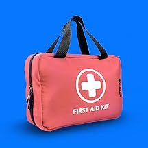pink and white first aid kit