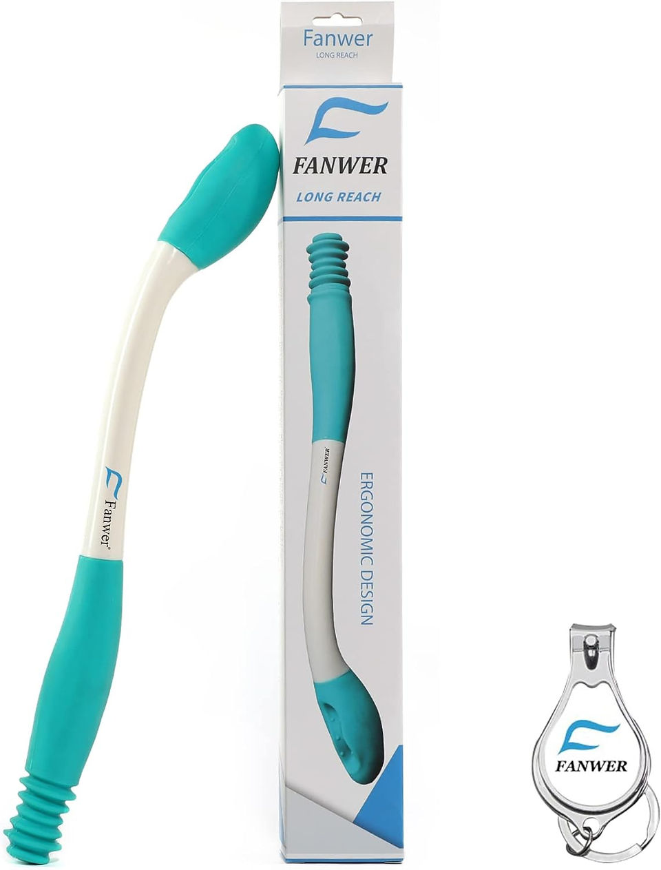 Fanwer Toilet Aids Tools,Long Reach Comfort Wipe,Extends Your Reach Over 15" Grips Toilet Paper or Pre-Moistened Wipes
