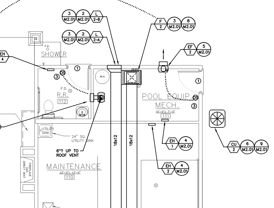 New Construction: Mechanical and Plumbing design services for new 35,000 square foot residential apartments and club house.